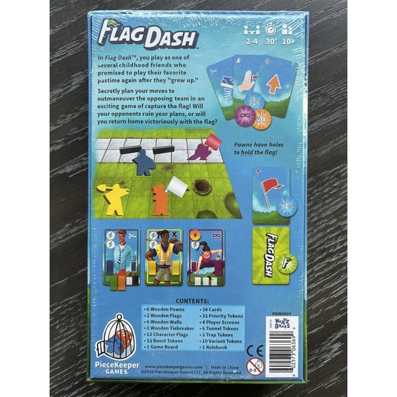 Flag Dash Board Game by Kirk Dennison 2016 Peacekeeper Games, New and Sealed - Picture 2 of 8